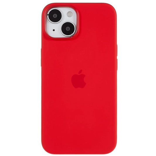 Shockproof Case for iPhone 14 Plus Liquid Silicone Phone Case Anti-Scratch Slim Phone Shell - Red