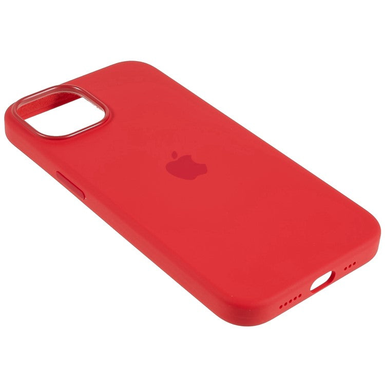 Shockproof Case for iPhone 14 Plus Liquid Silicone Phone Case Anti-Scratch Slim Phone Shell - Red