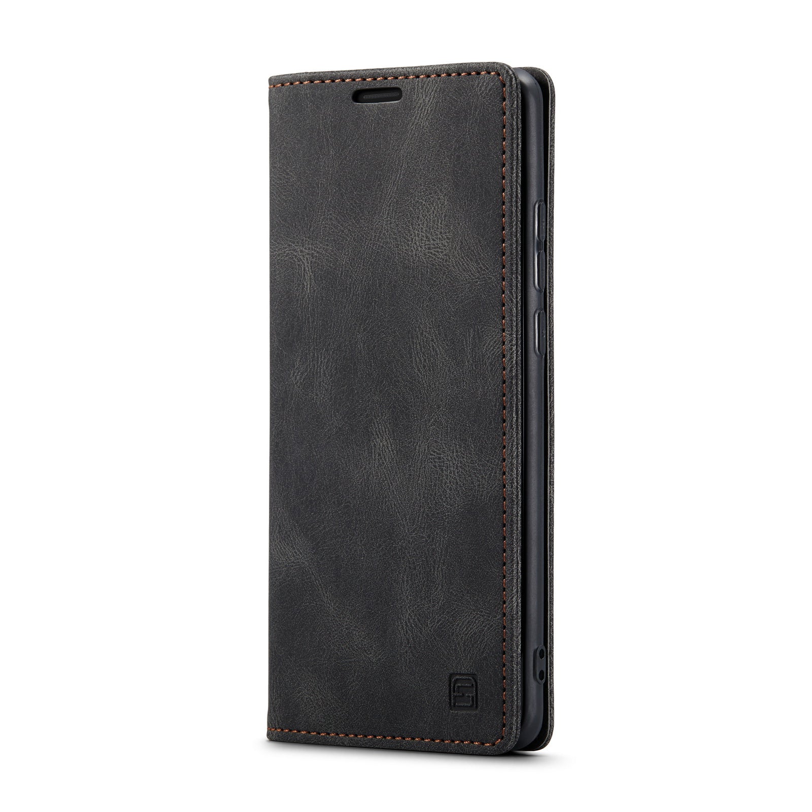 For Huawei P30 Pro Wallet Case AUTSPACE A01 Leather Stand Cover with RFID Blocking Card Holder - Black