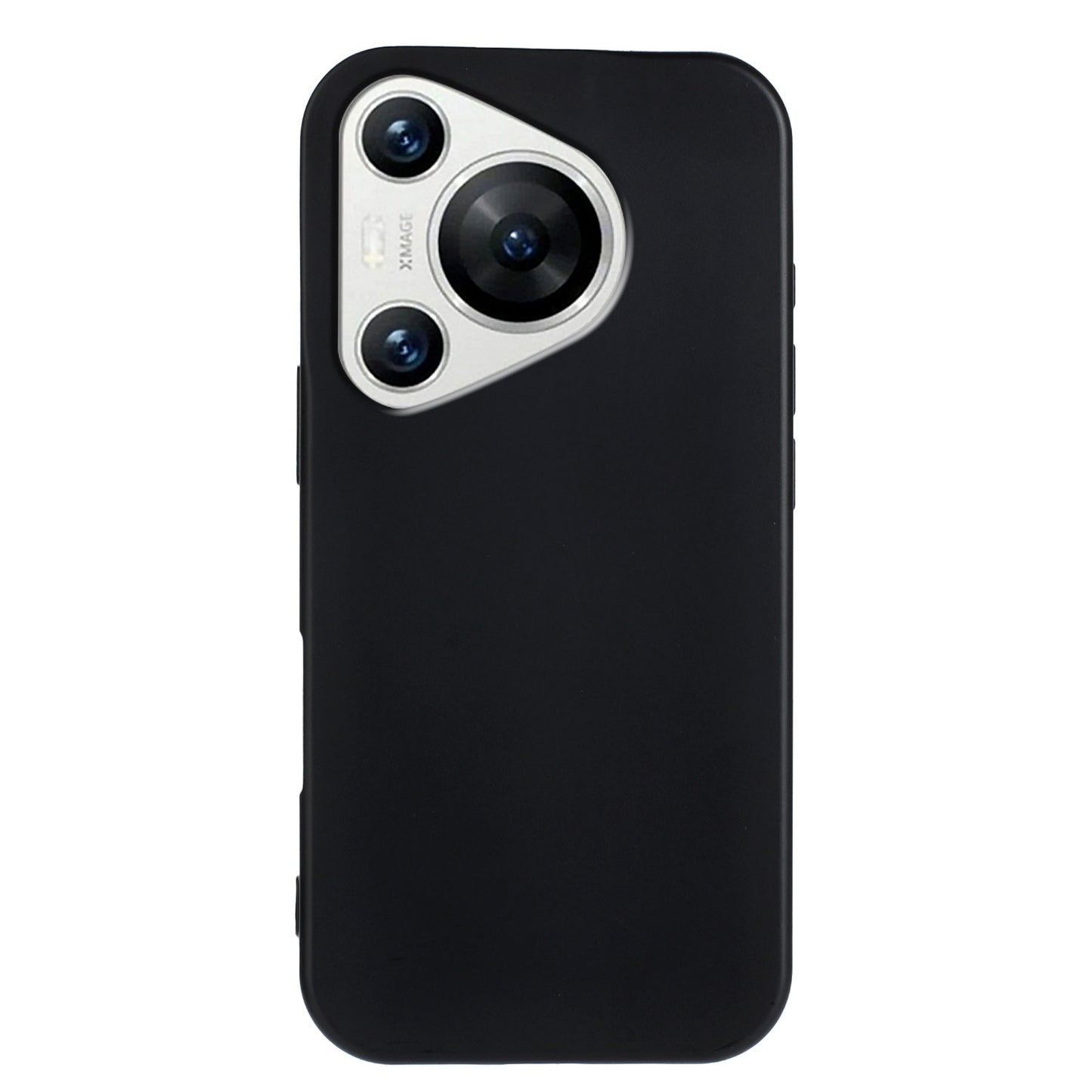 For Huawei Pura 70 TPU Case Soft Matte Anti-fingerprint Phone Back Cover - Black
