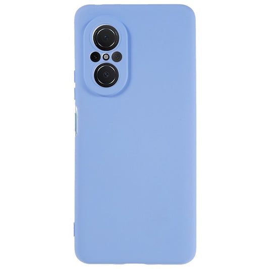 For Huawei nova 9 SE 2.0mm Thick Liquid Silicone Texture Phone Back Cover Arc Edge Anti-drop TPU Case - Purple