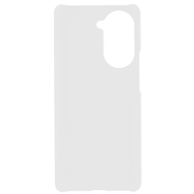 For Huawei nova 10 Pro 4G Hard PC Drop Protective Case Non-Slip Glossy Rubberized Phone Cover - White