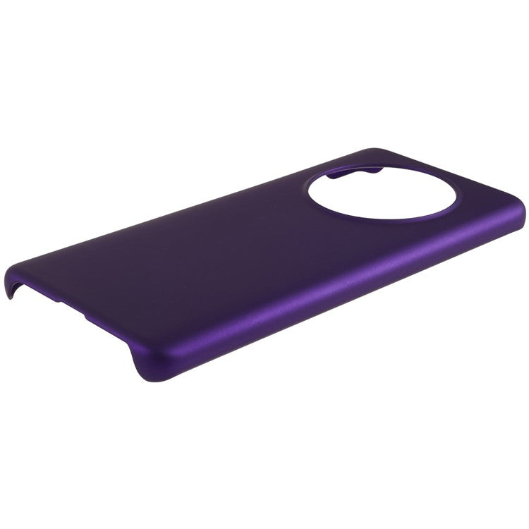For Huawei Mate 50 Pro 4G Rubberized Glossy Hard PC Phone Case Anti-scratch Drop Protection Phone Cover - Purple