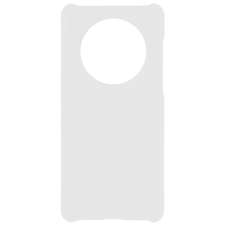 For Huawei Mate 50 Pro 4G Rubberized Glossy Hard PC Phone Case Anti-scratch Drop Protection Phone Cover - White