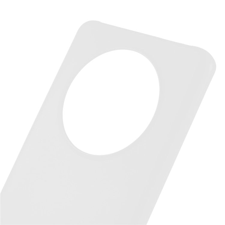 For Huawei Mate 50 Pro 4G Rubberized Glossy Hard PC Phone Case Anti-scratch Drop Protection Phone Cover - White