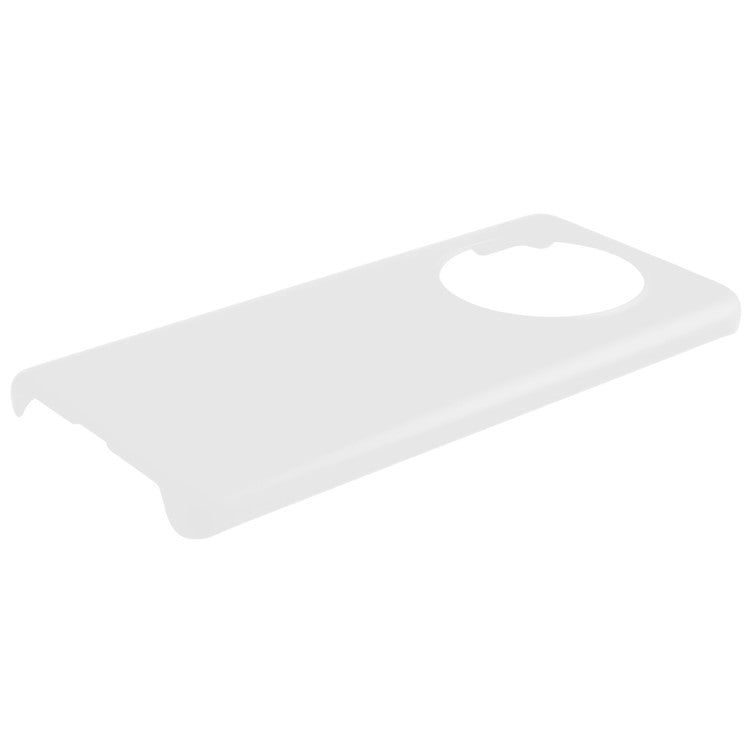For Huawei Mate 50 Pro 4G Rubberized Glossy Hard PC Phone Case Anti-scratch Drop Protection Phone Cover - White