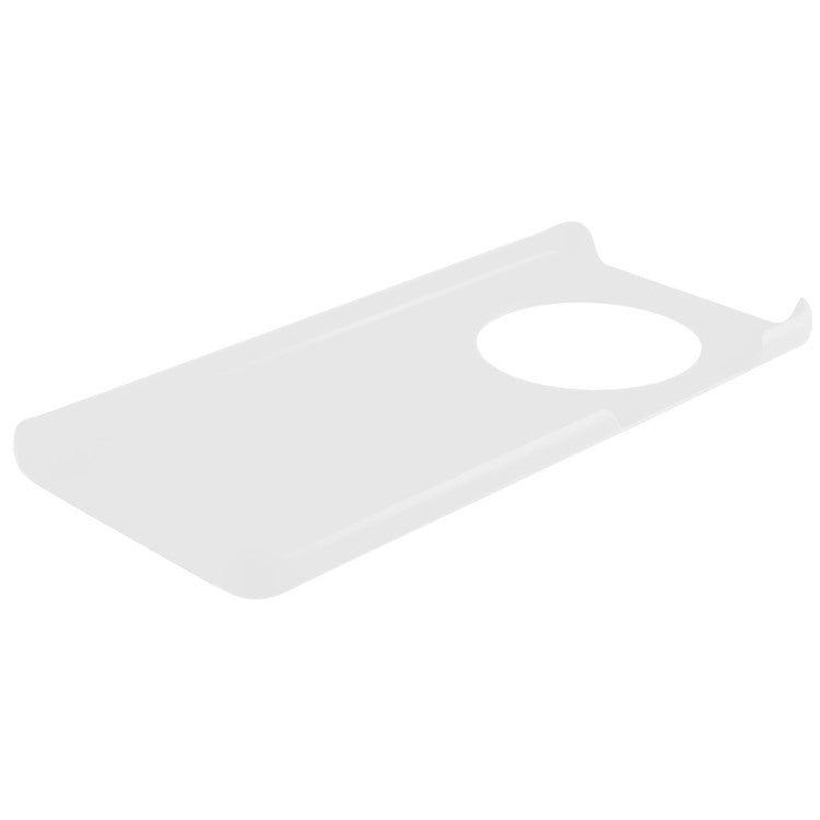 For Huawei Mate 50 Pro 4G Rubberized Glossy Hard PC Phone Case Anti-scratch Drop Protection Phone Cover - White