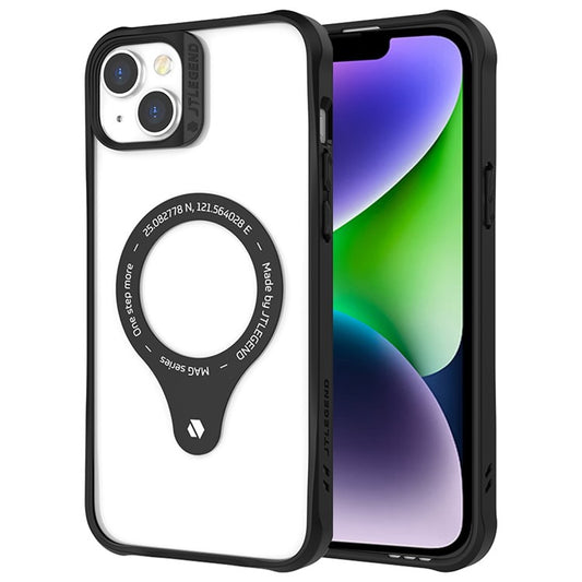 TLEGEND DX MAG Anti-scratch Phone Case for iPhone 14, Military Grade TPU + PC Anti-drop Phone Cover with Camera Frame Support Wireless Charging - Black