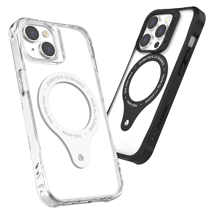 TLEGEND DX MAG Anti-scratch Phone Case for iPhone 14, Military Grade TPU + PC Anti-drop Phone Cover with Camera Frame Support Wireless Charging - Black