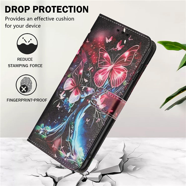 YX-2501 For Xiaomi 15 Ultra Case Pattern Printing PU Leather Wallet Phone Cover with Lanyard - Butterfly Tree