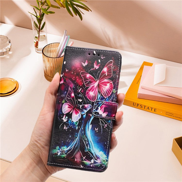 YX-2501 For Xiaomi 15 Ultra Case Pattern Printing PU Leather Wallet Phone Cover with Lanyard - Butterfly Tree