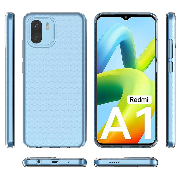 Soft TPU Cover for Xiaomi Redmi A1 4G / A2 4G, Ultra Slim Transparent Drop-Proof Phone Back Case