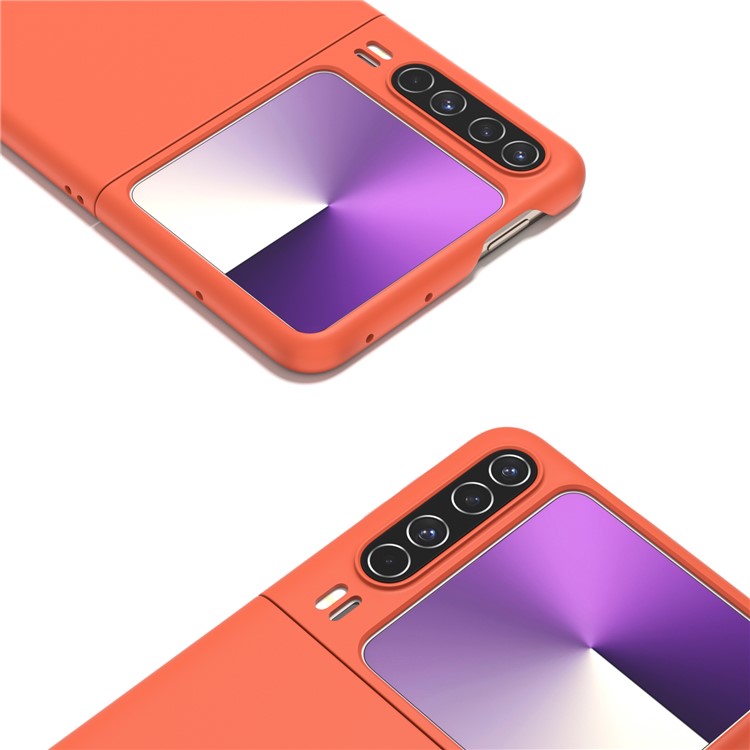 For Huawei Pura X Case Skin-Touch Texture Hard PC Folding Phone Cover - Orange