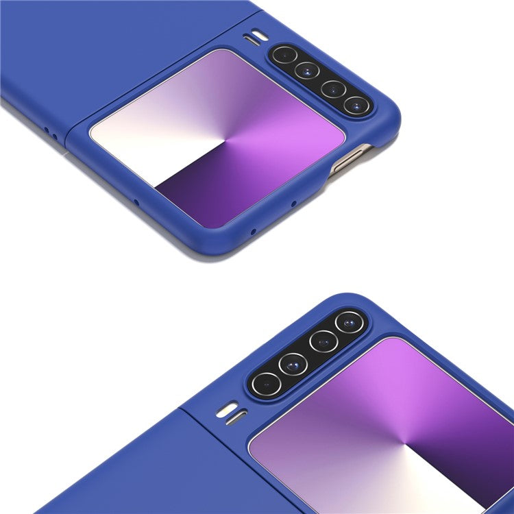 For Huawei Pura X Case Skin-Touch Texture Hard PC Folding Phone Cover - Dark Blue