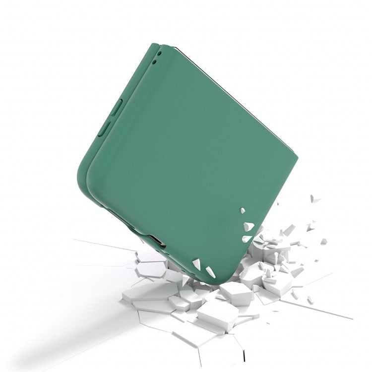 For Huawei Pura X Case Skin-Touch Texture Hard PC Folding Phone Cover - Dark Green