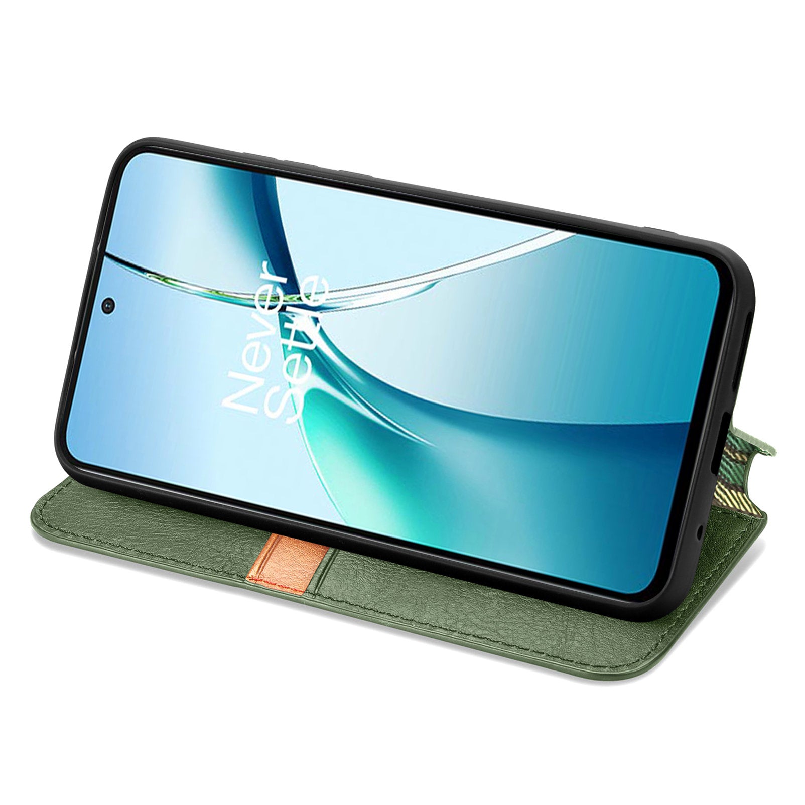 For Xiaomi 15 Ultra Case Rhombus Imprint PU Leather Wallet Phone Cover - Green