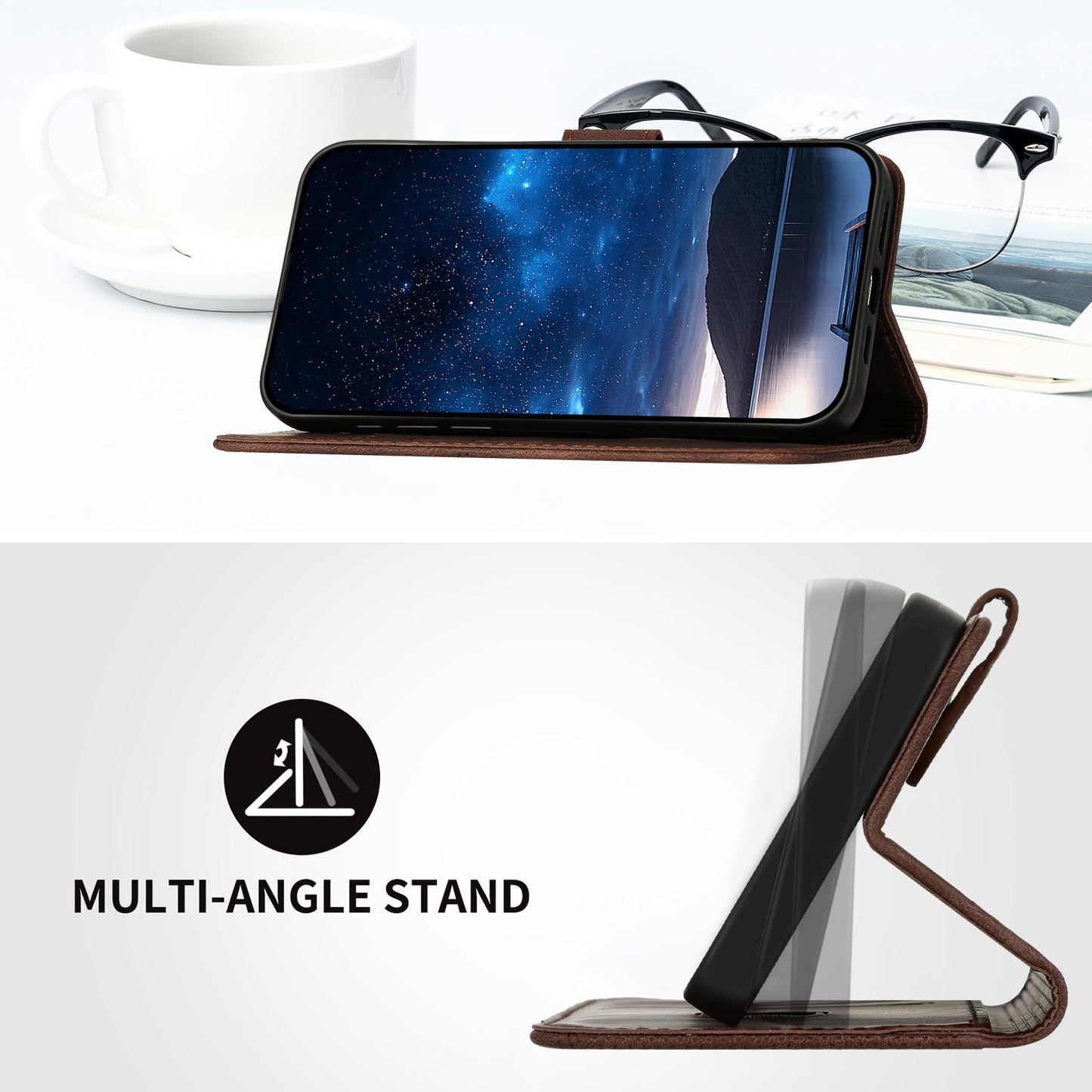 For Xiaomi Redmi K80 Pro 5G / Xiaomi Poco F7 Ultra 5G Leather Wallet Case Butterfly Flower Imprinted Phone Cover with Strap - Coffee