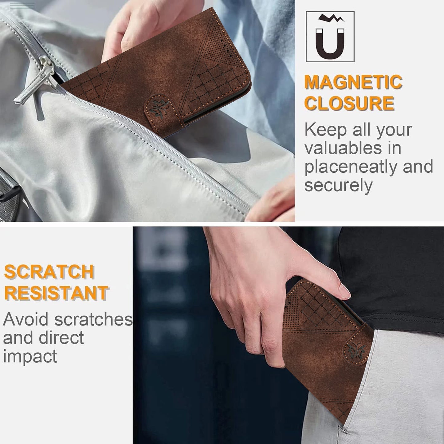For Xiaomi Redmi K80 Pro 5G / Xiaomi Poco F7 Ultra 5G Leather Wallet Case Butterfly Flower Imprinted Phone Cover with Strap - Coffee