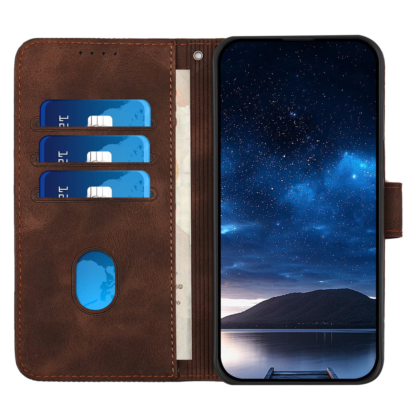 For Xiaomi Redmi K80 Pro 5G / Xiaomi Poco F7 Ultra 5G Leather Wallet Case Butterfly Flower Imprinted Phone Cover with Strap - Coffee