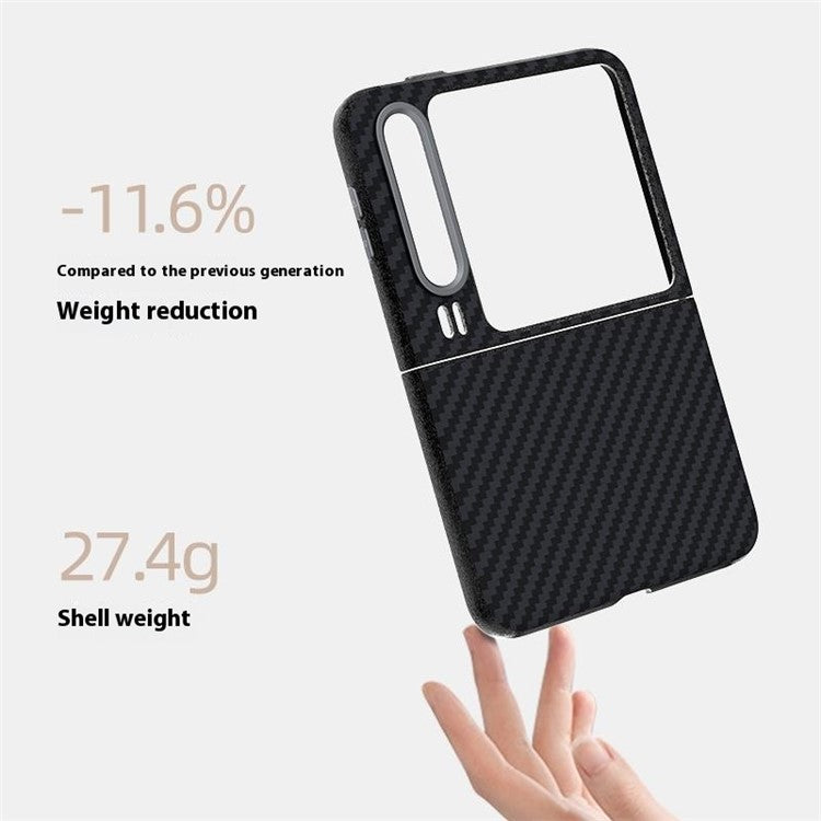 ABEEL For Huawei Pura X Case Carbon Fiber Texture Phone Back Cover with Metal Buttons - Black  /  Blue