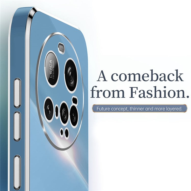 XINLI For Xiaomi 15 Ultra Case Ring Kickstand Electroplating TPU Phone Cover - Black