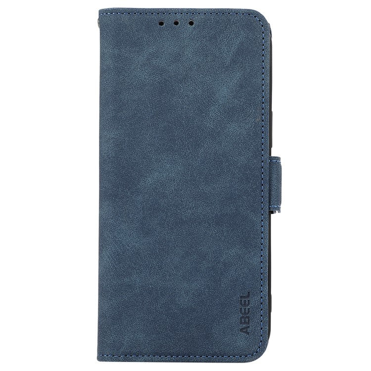 ABEEL For Motorola Edge 60 Fusion 5G Case PU Leather Folio Stand View RFID Blocking Phone Cover - Blue