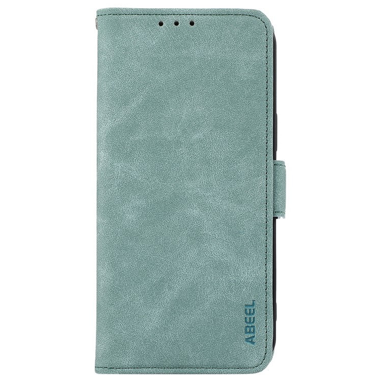 ABEEL For Motorola Edge 60 Fusion 5G Case PU Leather Folio Stand View RFID Blocking Phone Cover - Baby Blue