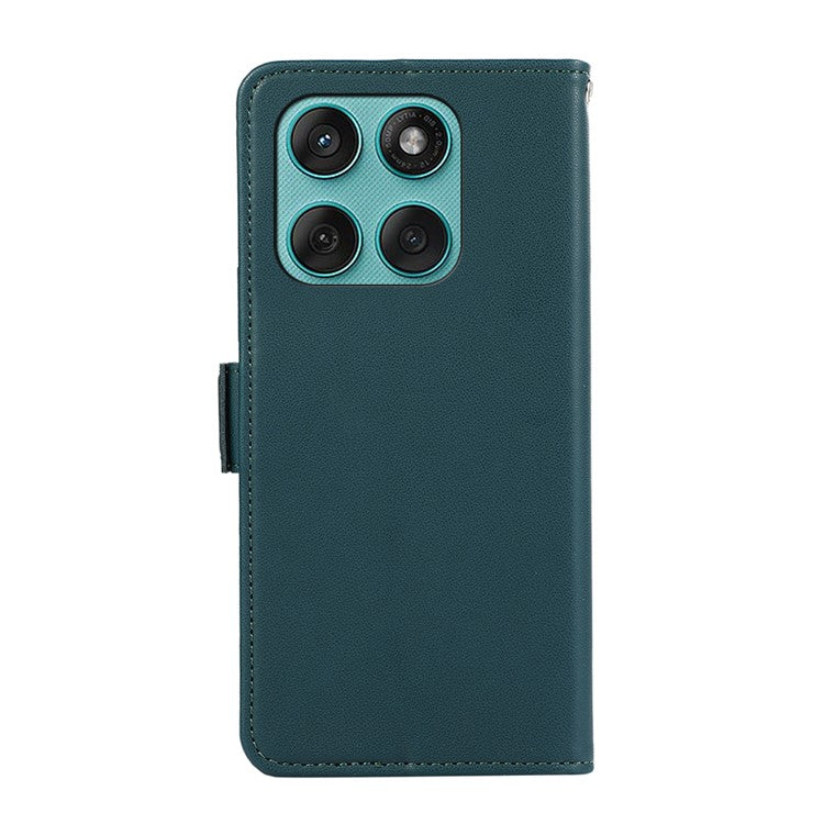 ABEEL For Motorola Edge 60 Fusion 5G Case Leather Phone Cover with RFID Blocking Wallet - Green