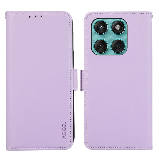 ABEEL For Motorola Edge 60 Fusion 5G Case Leather Phone Cover with RFID Blocking Wallet - Purple