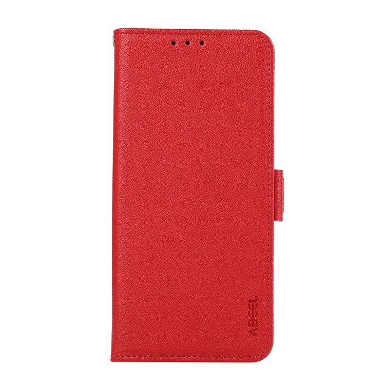 ABEEL For Motorola Edge 60 Fusion 5G Case Litchi Texture Leather RFID Blocking Phone Cover - Red