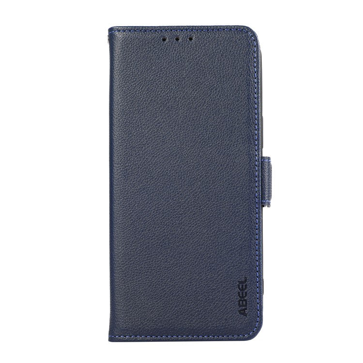 ABEEL For Motorola Edge 60 Fusion 5G Case Litchi Texture Leather RFID Blocking Phone Cover - Blue