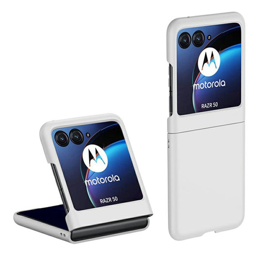 For Motorola Razr 60 Case Ultra Thin Skin Touch Rubberized Hard PC Phone Cover - White