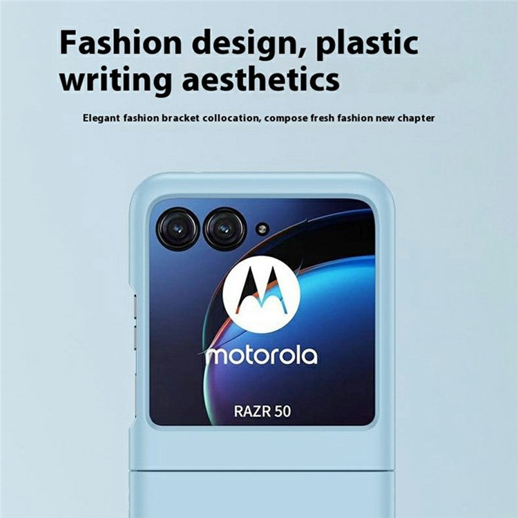 For Motorola Razr 60 Case Ultra Thin Skin Touch Rubberized Hard PC Phone Cover - White
