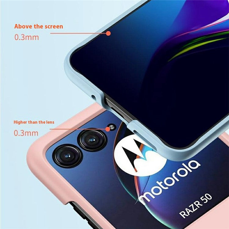 For Motorola Razr 60 Case Ultra Thin Skin Touch Rubberized Hard PC Phone Cover - White