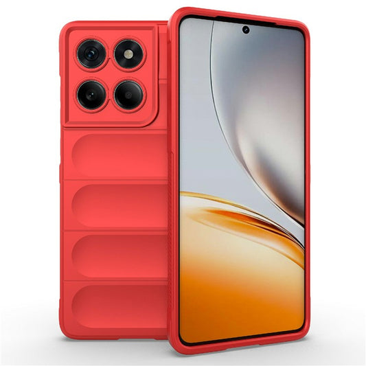 For Motorola Edge 60 Fusion 5G Case Anti-Drop Soft TPU Rugged Phone Back Cover - Red