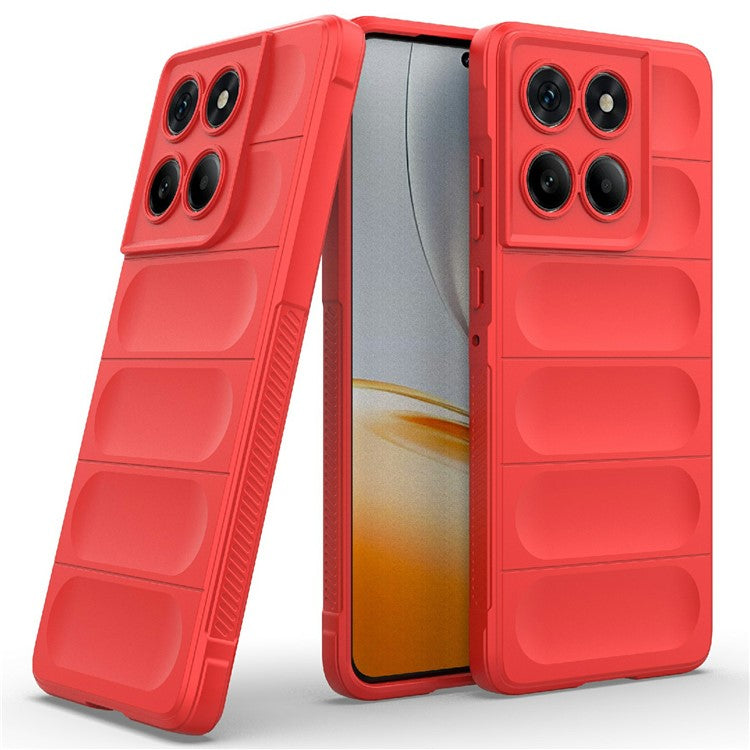 For Motorola Edge 60 Fusion 5G Case Anti-Drop Soft TPU Rugged Phone Back Cover - Red