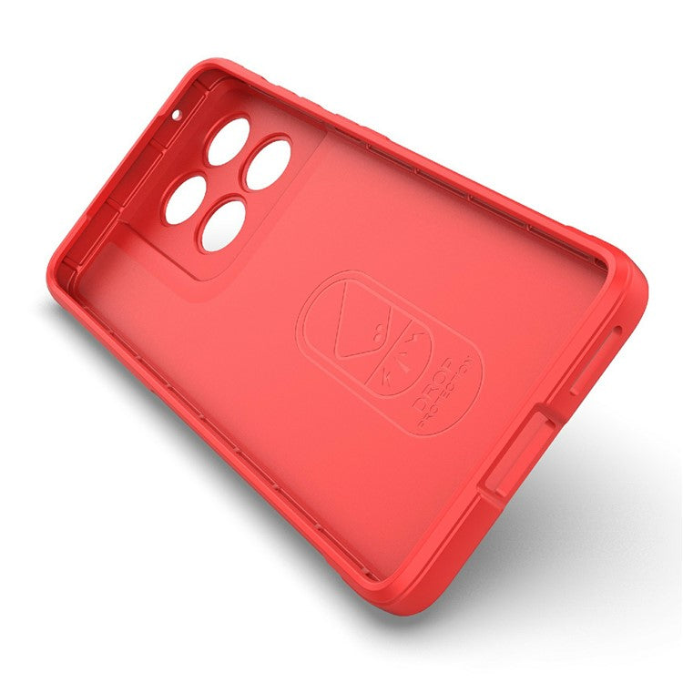 For Motorola Edge 60 Fusion 5G Case Anti-Drop Soft TPU Rugged Phone Back Cover - Red