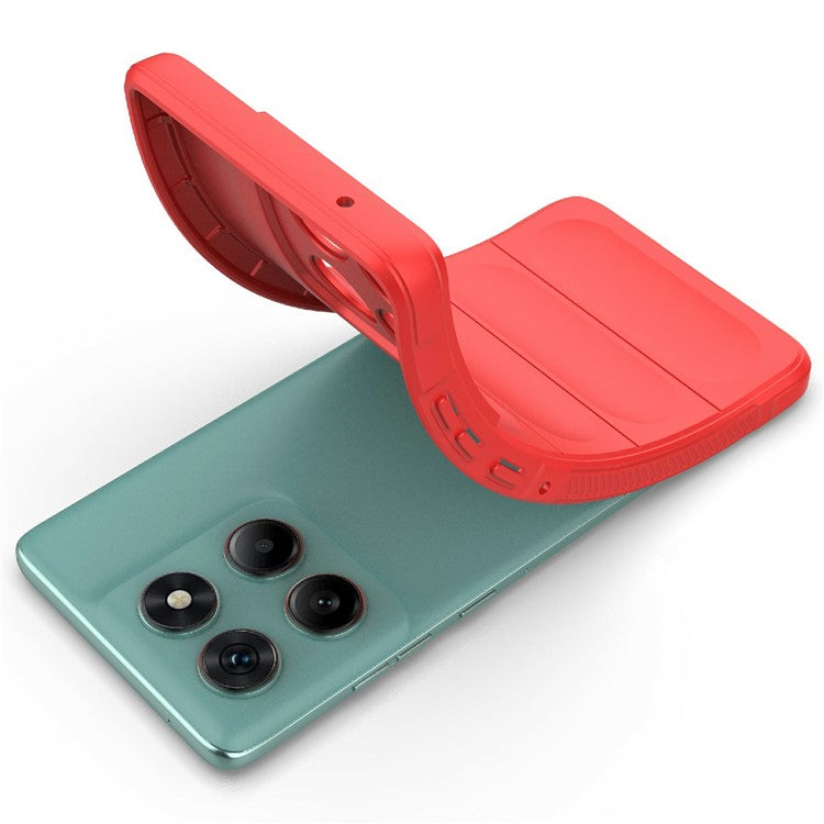 For Motorola Edge 60 Fusion 5G Case Anti-Drop Soft TPU Rugged Phone Back Cover - Red