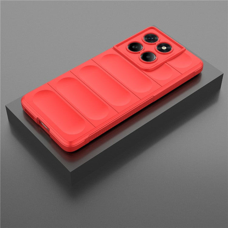For Motorola Edge 60 Fusion 5G Case Anti-Drop Soft TPU Rugged Phone Back Cover - Red