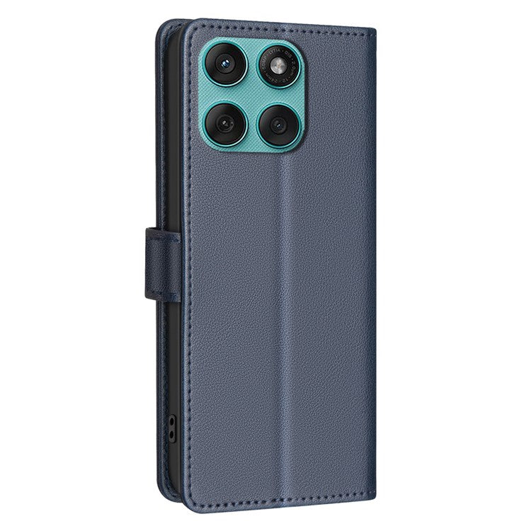 BINFEN COLOR BF32 For Motorola Edge 60 Fusion 5G Leather Case Wallet RFID Blocking Phone Cover - Blue