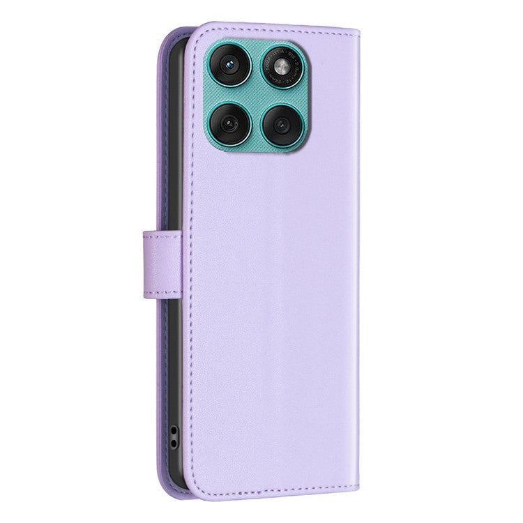 BINFEN COLOR BF17 For Motorola Edge 60 Fusion 5G Case Wallet Folio Flip Leather Cover - Purple