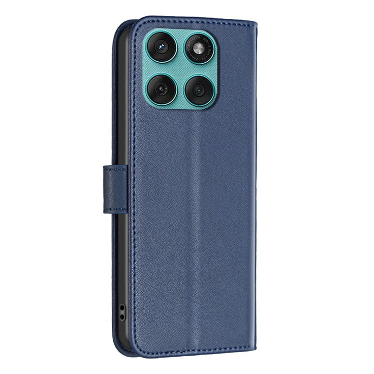 BINFEN COLOR BF17 For Motorola Edge 60 Fusion 5G Case Wallet Folio Flip Leather Cover - Blue