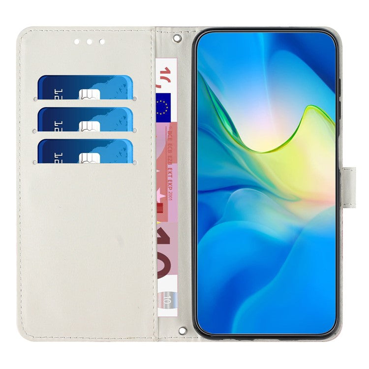Stand Case for Motorola Edge 60 Fusion 5G / Edge (2025) 5G Marble Pattern PU Leather Wallet Phone Cover - Pink  /  Green
