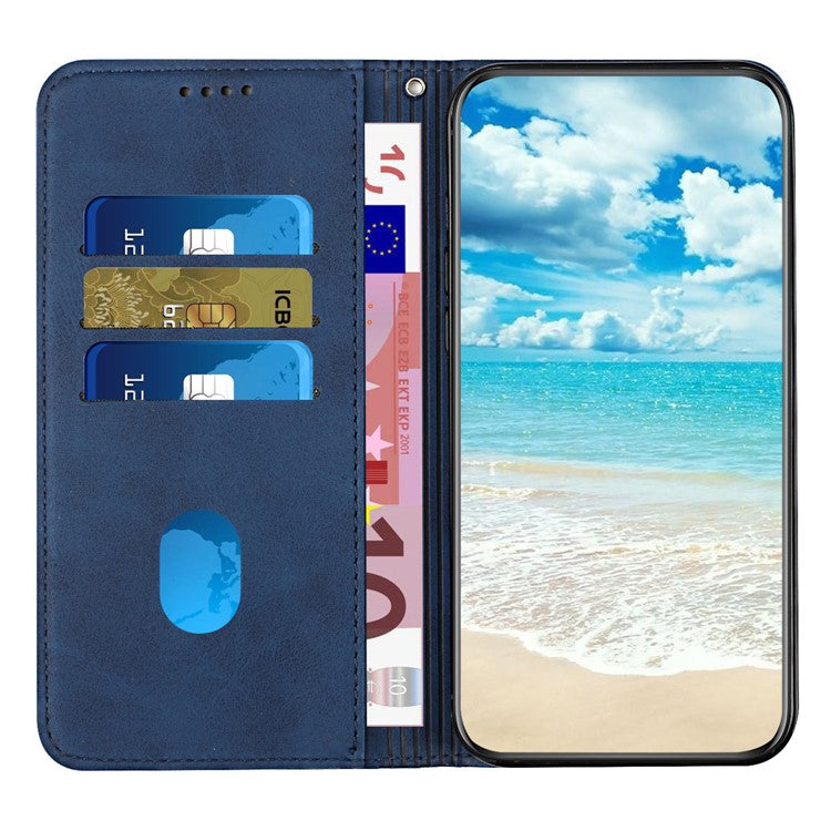 Wallet Case for Motorola Edge 60 Fusion 5G / Edge (2025) 5G Leather Phone Cover Pattern Imprinted - Sapphire