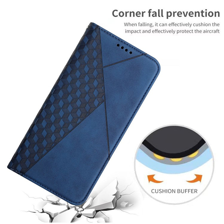 Wallet Case for Motorola Edge 60 Fusion 5G / Edge (2025) 5G Leather Phone Cover Pattern Imprinted - Sapphire