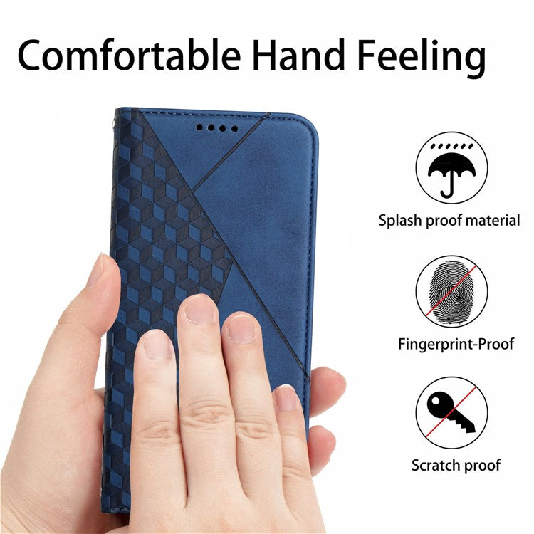 Wallet Case for Motorola Edge 60 Fusion 5G / Edge (2025) 5G Leather Phone Cover Pattern Imprinted - Sapphire