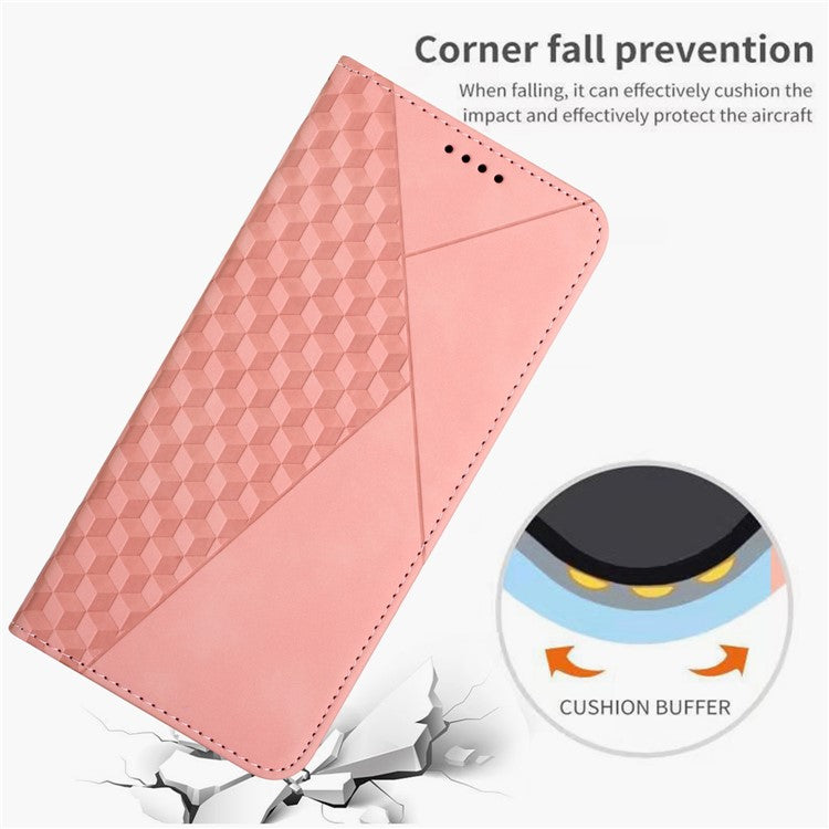 Wallet Case for Motorola Edge 60 Fusion 5G / Edge (2025) 5G Leather Phone Cover Pattern Imprinted - Rose Gold