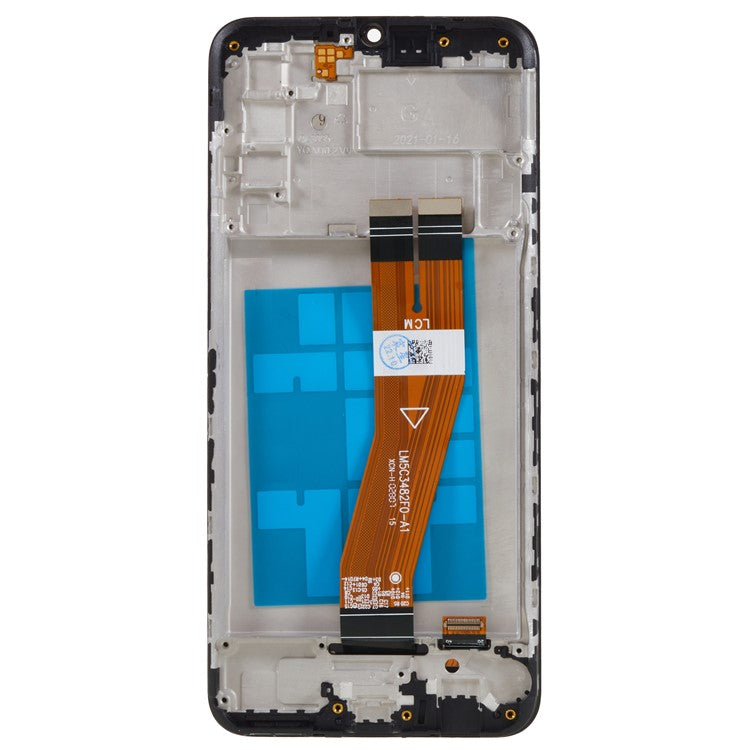 For-Samsung-Galaxy-A02s-(164.2x75.9x9.1mm)-A025-Grade-S-OEM-LCD-Screen-and-Digitizer-Assembly-+-Frame-Part-(without-Logo)