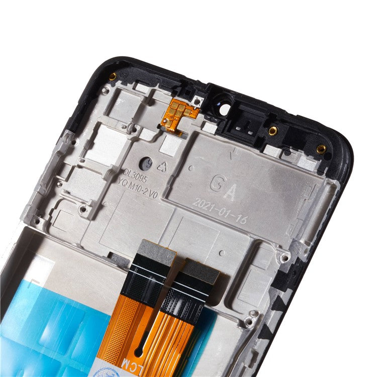 For-Samsung-Galaxy-A02s-(164.2x75.9x9.1mm)-A025-Grade-S-OEM-LCD-Screen-and-Digitizer-Assembly-+-Frame-Part-(without-Logo)