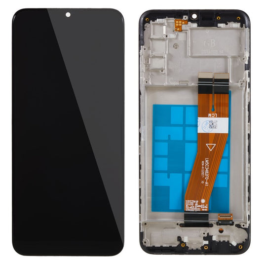 For-Samsung-Galaxy-A03s-(164.2-x-75.9-x-9.1mm)-A037-Grade-S-OEM-LCD-Screen-and-Digitizer-Assembly-+-Frame-Part-(without-Logo)
